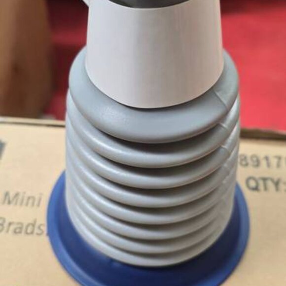 Project Source Mini Bellows Sink Plunger, Gray - Picture 3 of 5